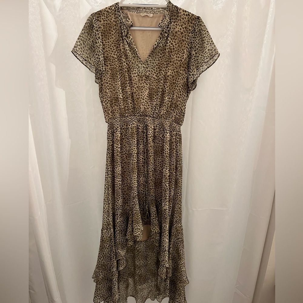 High-low dress. Size medium - animal print